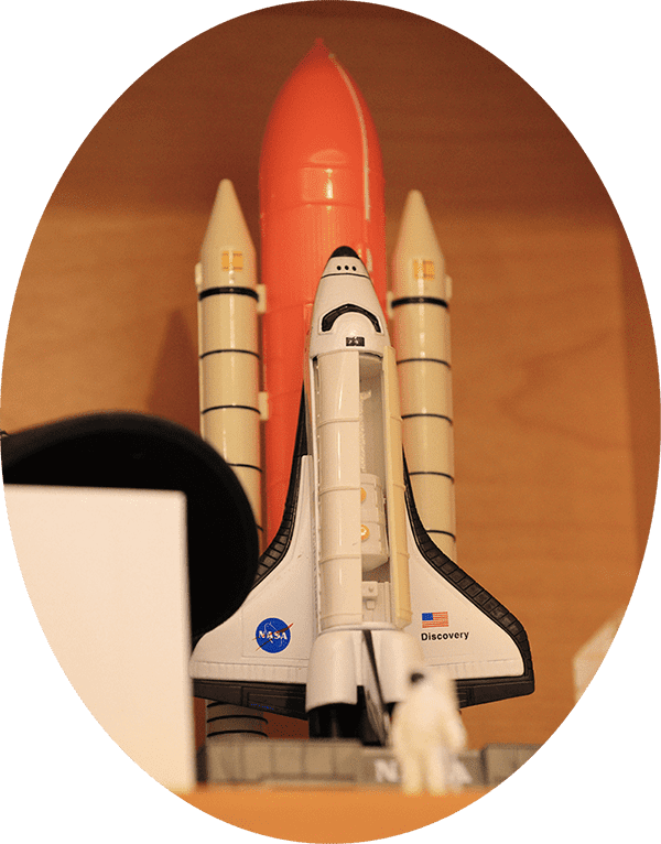 スペースシャトル模型
