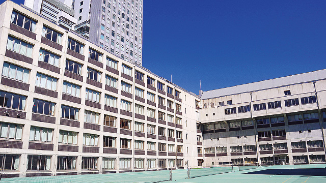 三輪田学園中学校・高等学校 外観