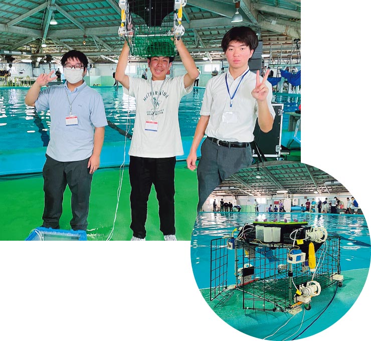 海洋開発研究機構（JAMSTEC）が開催する「水中ロボットコンベンション」のジュニア部門では、結成２カ月のチーム「MITAROBO」が優勝