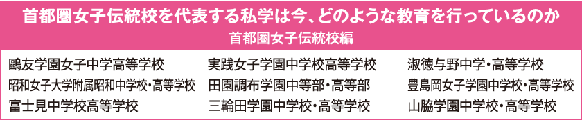 首都圏女子伝統校編