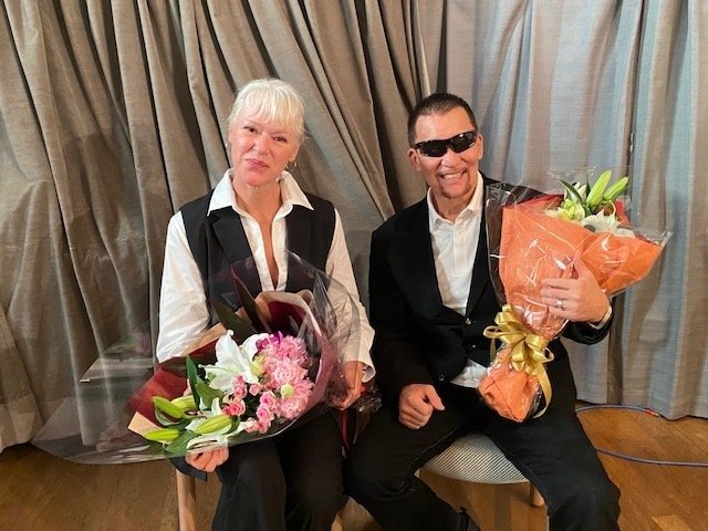 蝶野正洋さんと妻・マルティーナさん(提供)
