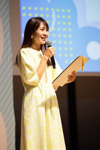 司会進行は、第6期アンバサダーの奥村奈津美さん。防災アナウンサー兼、環境省アンバサダーとして活躍されています。