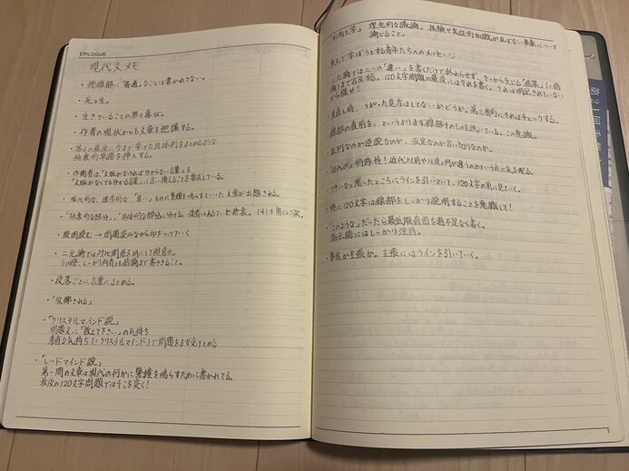 現代文のノート