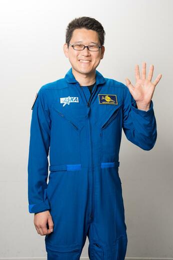 金井宣茂（かない・のりしげ）／1976年、東京都生まれ。防衛医科大学校医学科卒業後、外科医師・潜水医官を経て、2009年、JAXAに入社。17年12月から168日間、国際宇宙ステーションに滞在　（撮影／写真部・小山幸佑）